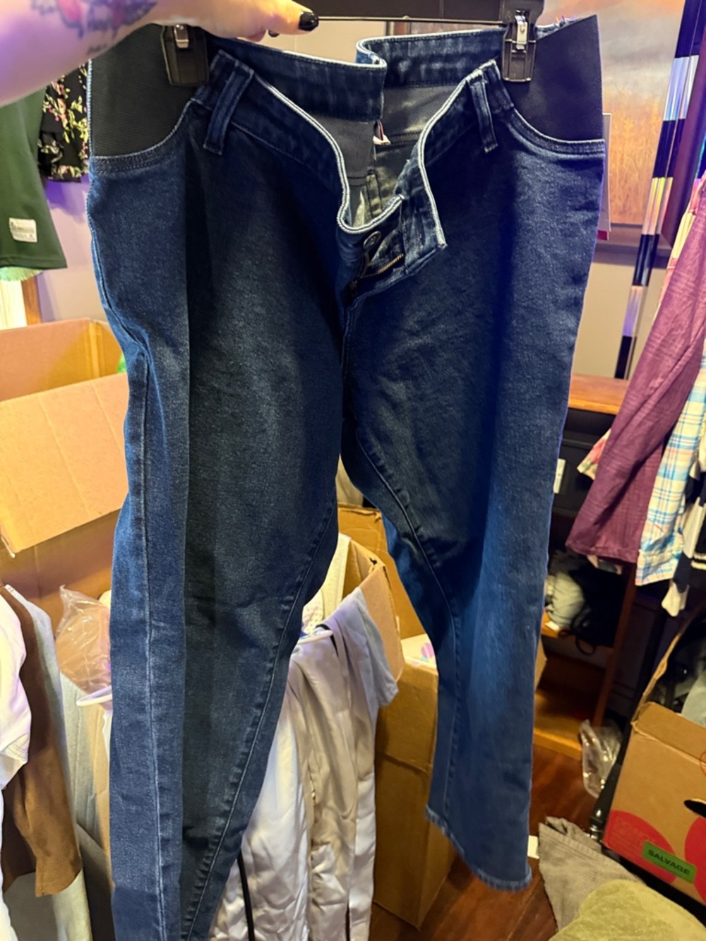 Women’s Dark Blue Stretch Denim Jeans